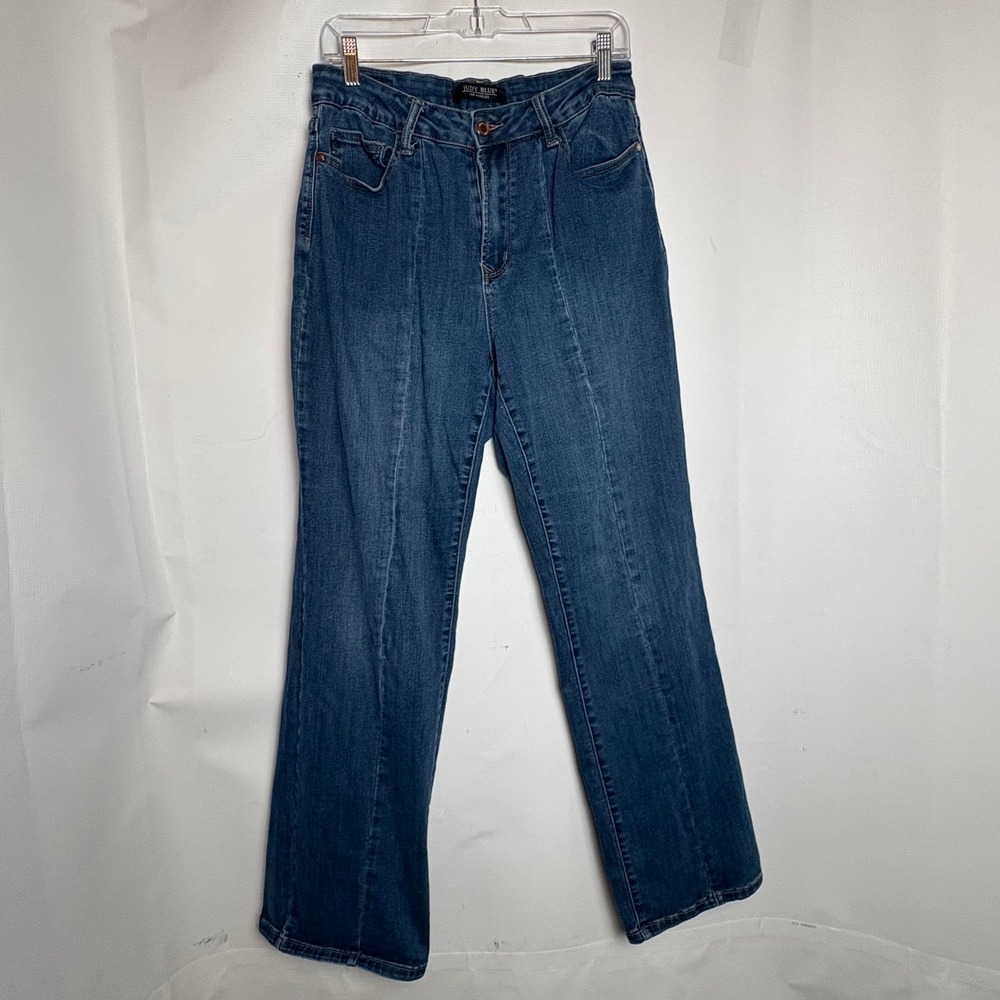 Judy Blue High Rise Front Seam Straight Leg Jeans Dark Wash 14W‎ JB88353 DK
